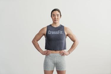 Nobull Crossfit® Muscle Women's Tank Tops Navy | Australia (NJ8419)